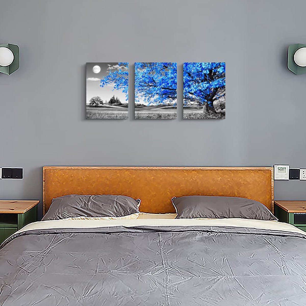Mingcan 12*16 Inches Artwork Oil Diamond Painting Tools Wall Art Seven Wall For Hotels