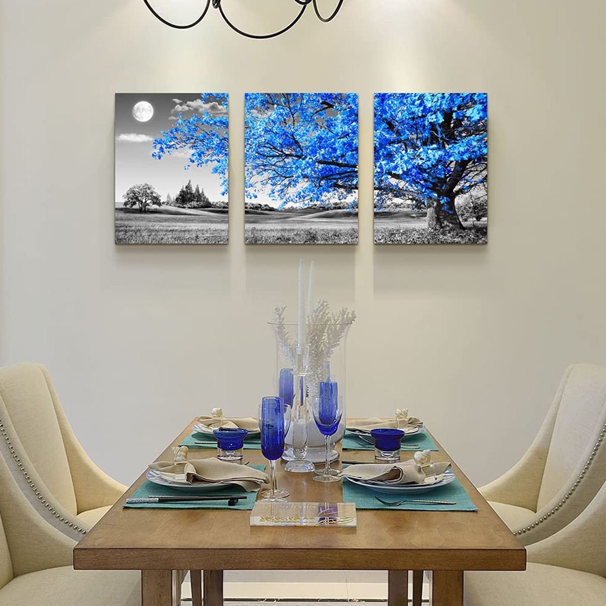 Mingcan 12*16 Inches Artwork Oil Diamond Painting Tools Wall Art Seven Wall For Hotels