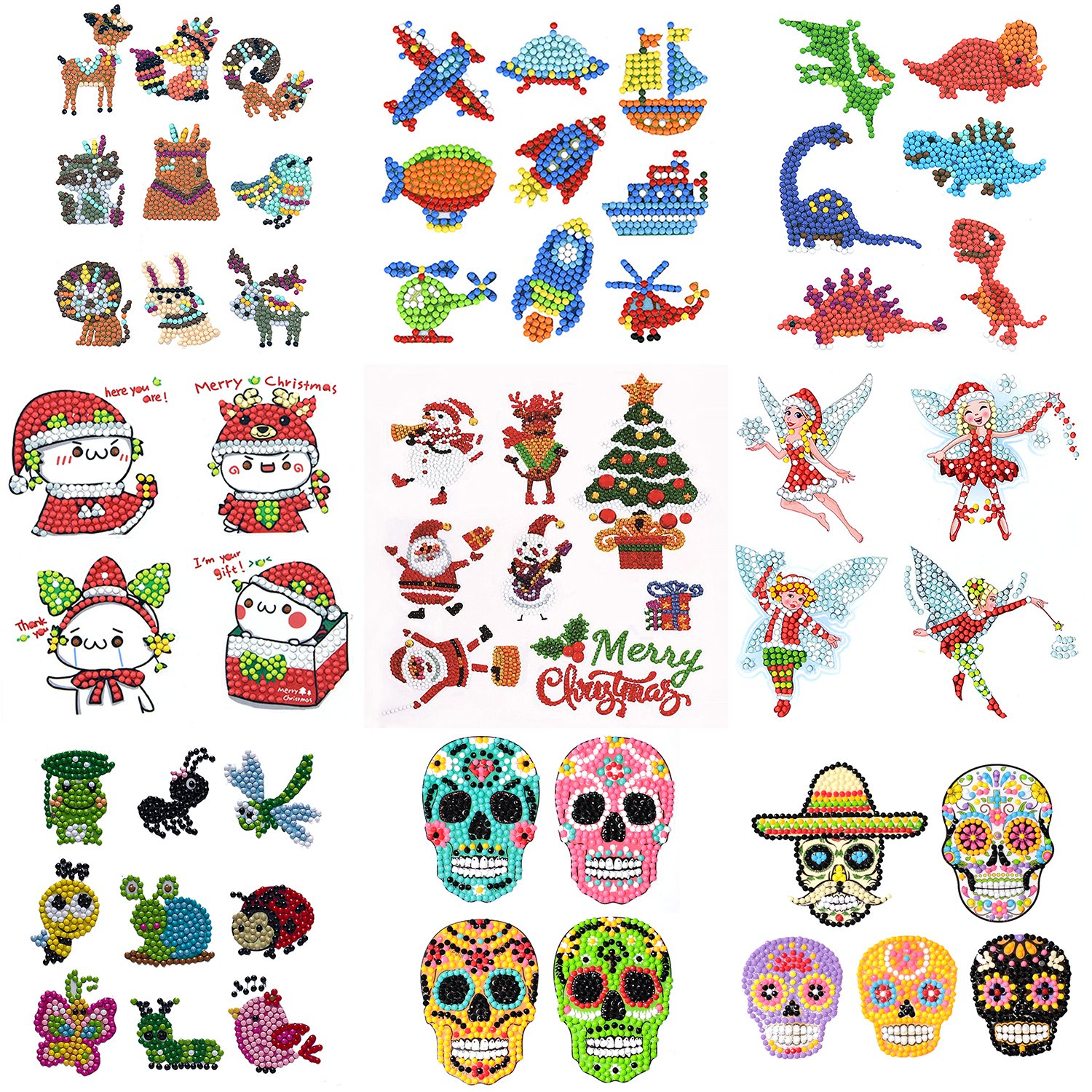 DM-037 Big Gem diamond painting DIY Arts and Crafts Diamond Painting Stickers Kits for Kids Paint with Diamonds