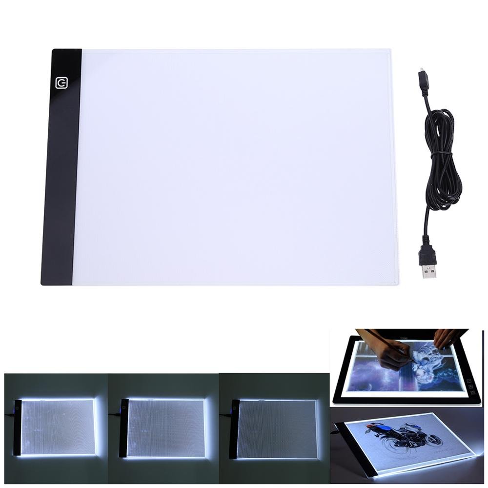 Diy Diamond Painting A4 LED Light Box Tracer USB Power Cable Dimmable Brightness Tracing Pad for Artists Drawing
