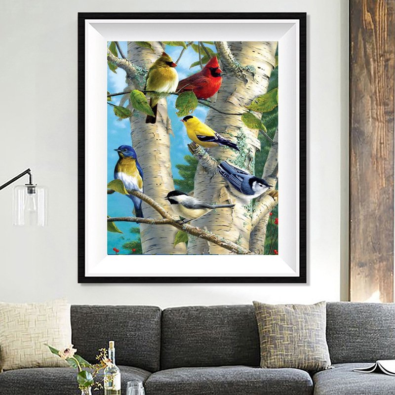 DIY Painting 5D Diamond Painting Diamond Wholesale Rhinestone Embroidery Cross Stitch Mosaic For Home Decor Bird Flower