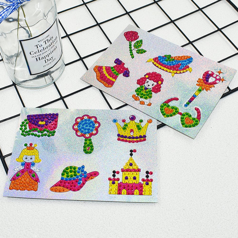 Big gemstone painting DIY crafts DIY diamond stickers 5D diamond painting set wall stickers children's mosaic art with diamonds