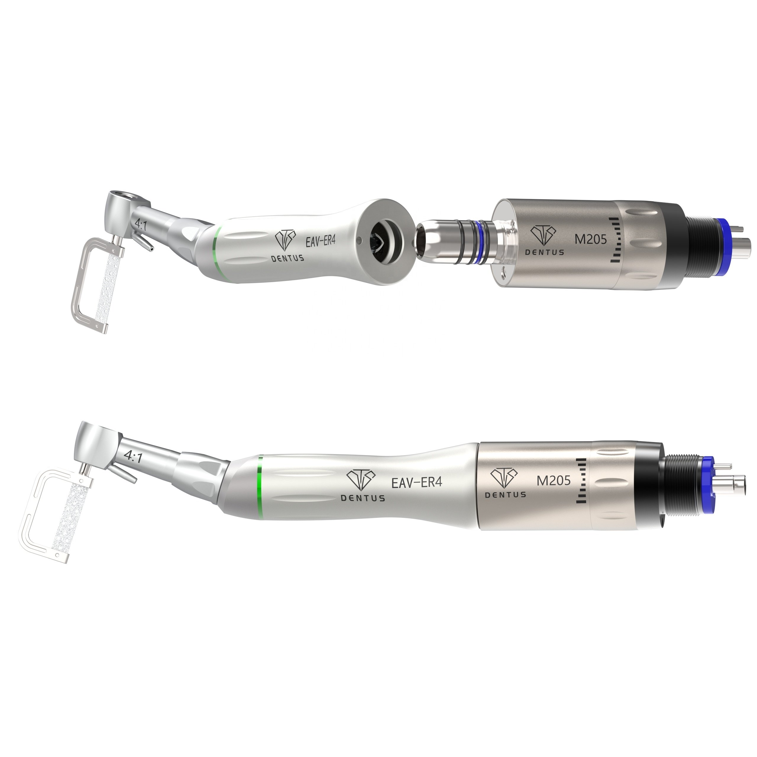 EVA-ER4M 4:1 External Cooling Dental Vertical Reciprocating Contra Angle Handpiece Orthodontic Consumables Kit with Eva tips