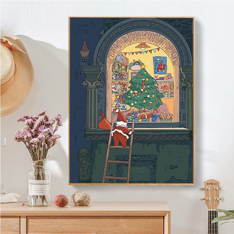 Cute Santa Claus diamond painting dropshipping DIY Christmas present 5d diamond painting kits for adults