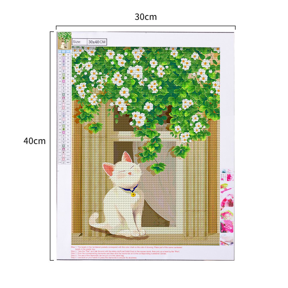 DIY 5d diamond painting kit paint by numbers for Adults Cat Cute Decoration canvas painting wall art painting seven wall arts