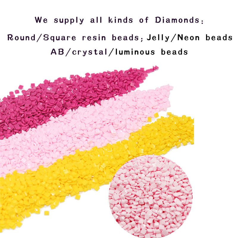 DMC 447 Colors Drill Diamond 2.5mm Resin Art Diamond Painting Square Drills Beads Only Diy Crafts Diamond Painting Accessories