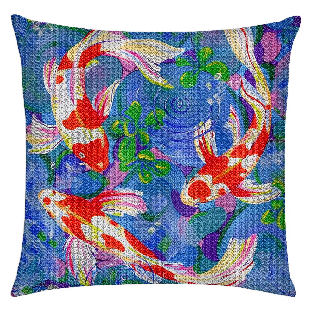 Creative 30*30cm pillow case sofa decoration diy diamond painting pillow cover Red Carp Diamond Drawing Pillow Case