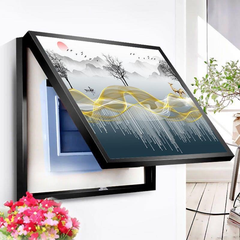 Electricity Meter Box Decorative Painting Paper Digital Printing Modern Custom Printed Canvas Painting with Frame 24 Color 1 Pcs