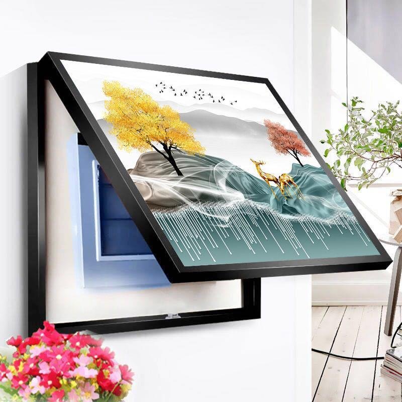 Electricity Meter Box Decorative Painting Paper Digital Printing Modern Custom Printed Canvas Painting with Frame 24 Color 1 Pcs