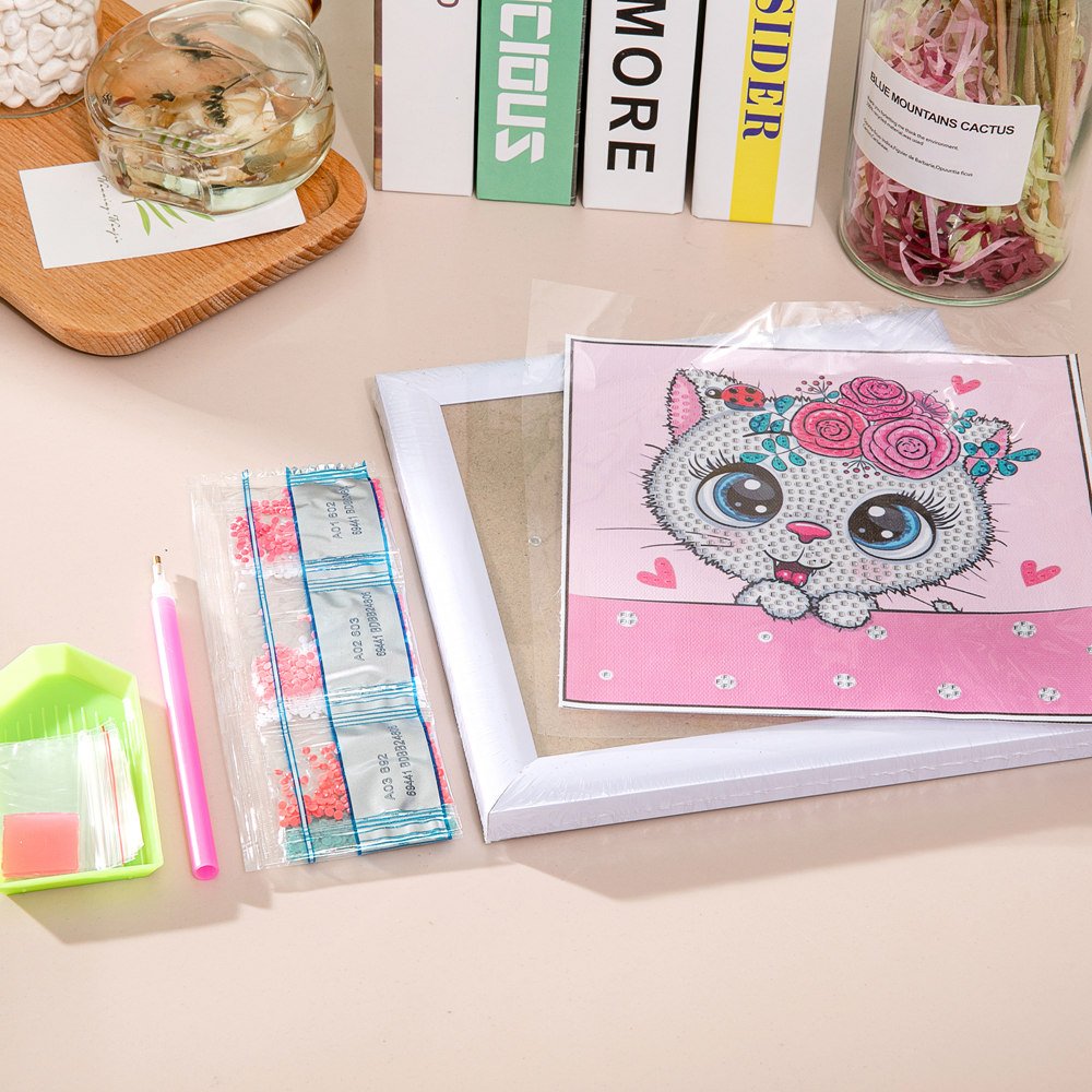 Diamond Art for Kids Cute Small and Easy 5D Diamond Art Painting Kit Crystal Gems Embroidery for Girls Boys Beginners Art Crafts