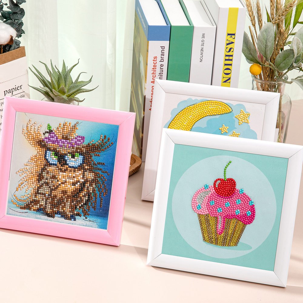 Diamond Art for Kids Cute Small and Easy 5D Diamond Art Painting Kit Crystal Gems Embroidery for Girls Boys Beginners Art Crafts