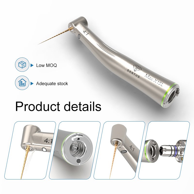 Professional Design 4:1Max X15L Low RPM Dental Handpiece International Standard Dental Handpiece for Dental Hospitals