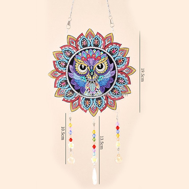 ENJOYSTAR DIY Handmade Painting Craft Kit Christmas Pendant Fashion Christmas Decoration Rhinestone Mosaic Painting Art