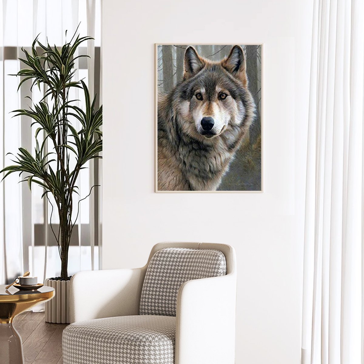Customizable Modern Animal 5D Diamond Painting Kit Handmade Canvas Art for Office Decoration or Living Room Gifts