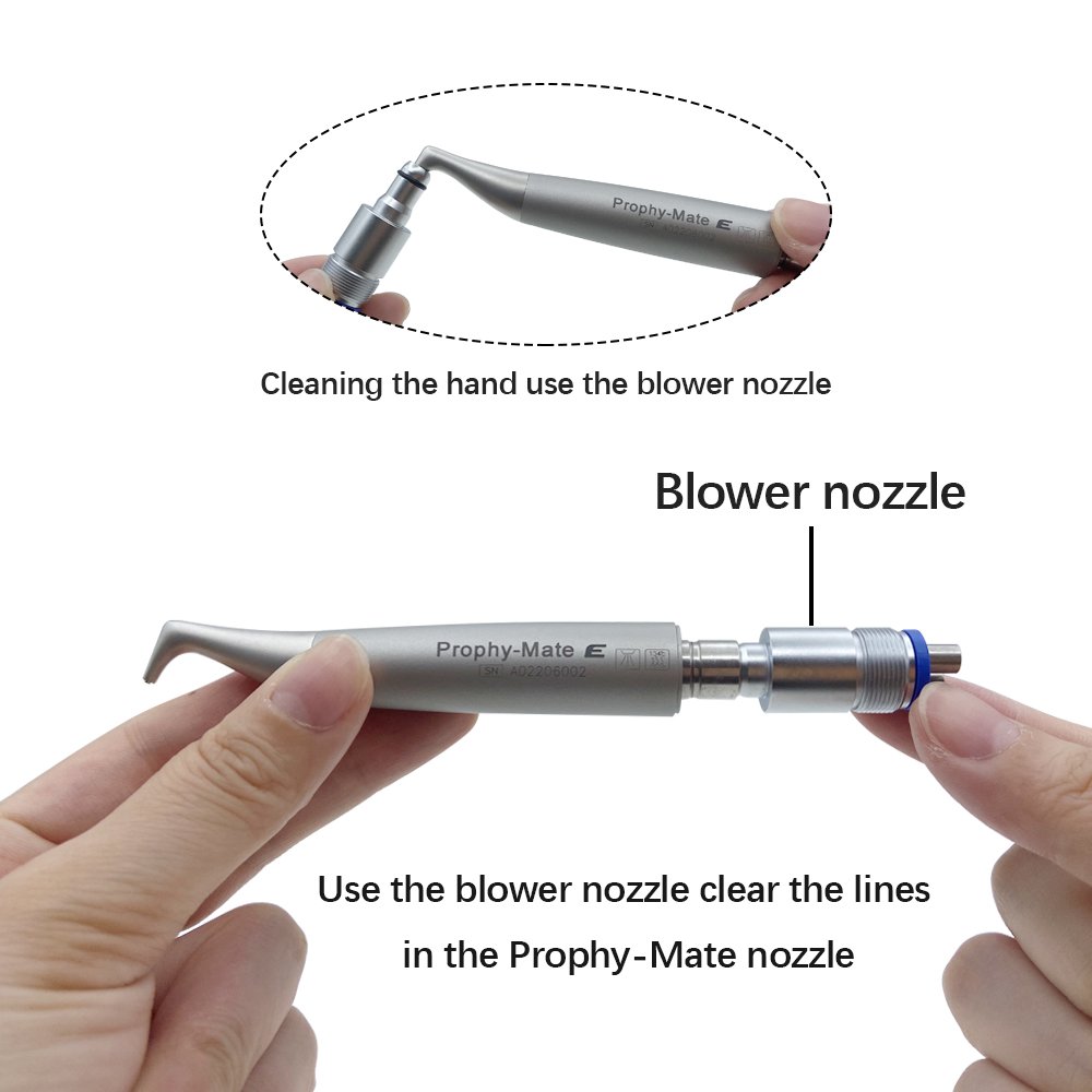 Dental Medical 360 Degree High Quality Air Prophy Unit Teeth Cleaning Water Spray Handpiece Flow Polishing Jet Dentistry Tools