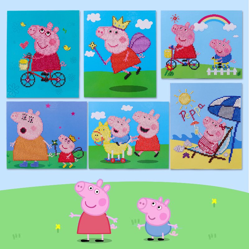 Handmade Diamond Cross Stitch Craft Art Child Educational Mosaic Puzzle Toy 3d/5d Diy Crystal Diamond Painting For Kids