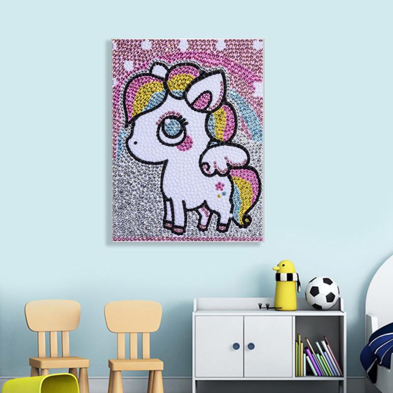 Handmade Diamond Cross Stitch Craft Art Child Educational Mosaic Puzzle Toy 3d/5d Diy Crystal Diamond Painting For Kids
