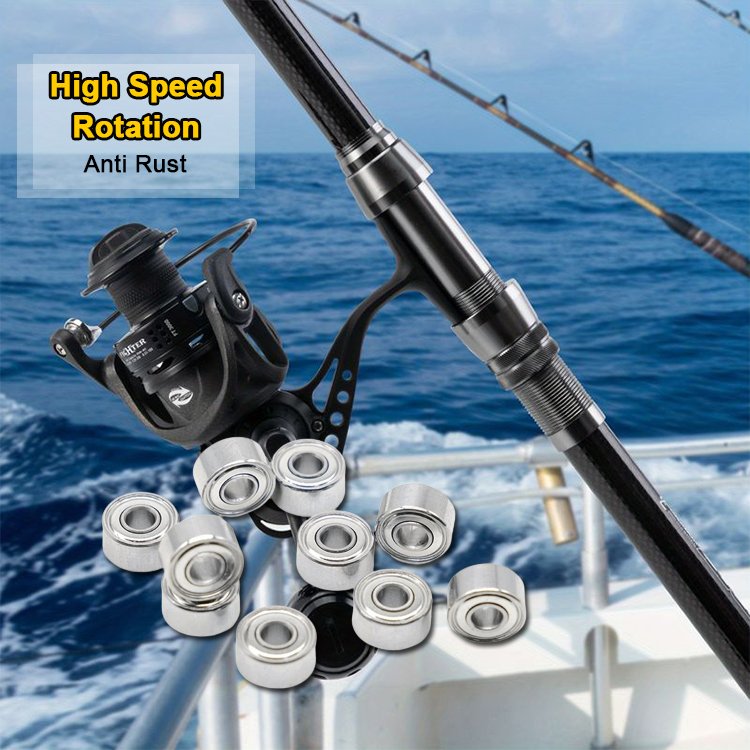 High Precision 3x8x4mm Stainless Steel S693ZZ Ball Bearing 2Z Seals Single Row Bicycle Fishing Reel P4 P2 Deep Groove Structure