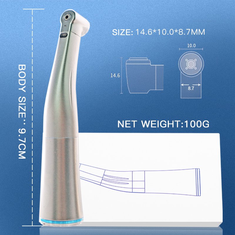 Foshan Best Seller Ti-Max X25L Low Speed LED Fiber Optic Contrangle Dental Handpiece Blue Ring 1: 1 Electric Direct Drive