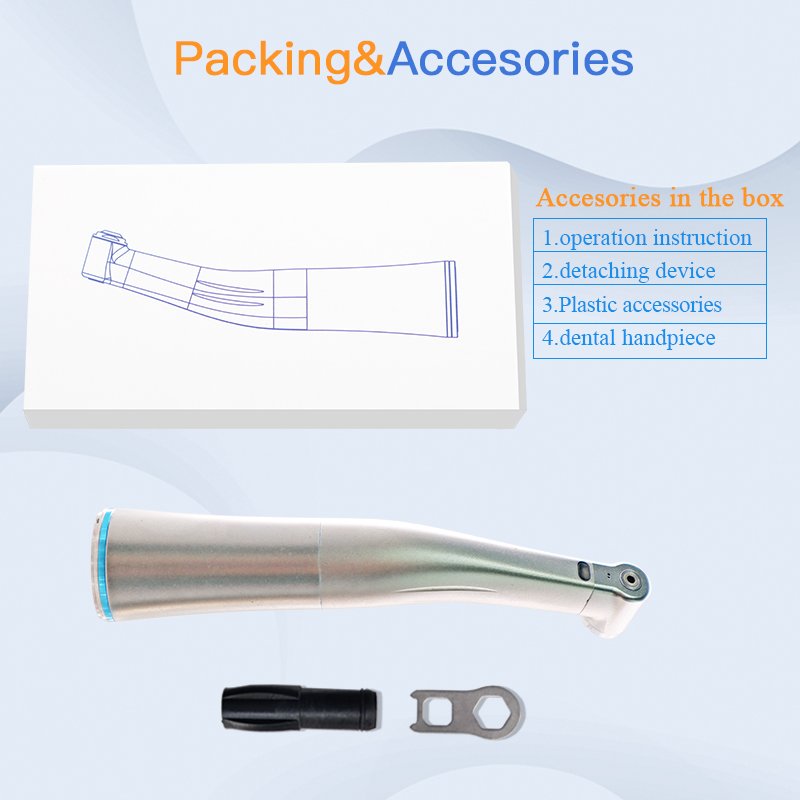 Foshan Best Seller Ti-Max X25L Low Speed LED Fiber Optic Contrangle Dental Handpiece Blue Ring 1: 1 Electric Direct Drive