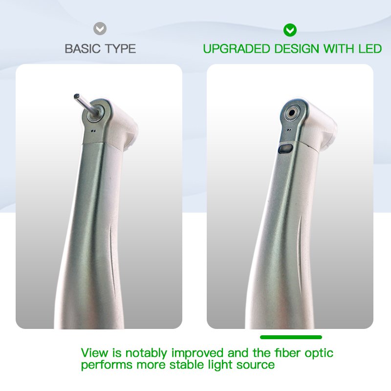 Foshan Best Seller Ti-Max X25L Low Speed LED Fiber Optic Contrangle Dental Handpiece Blue Ring 1: 1 Electric Direct Drive