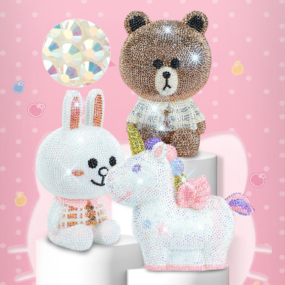 Hot Sale 5D DIY Diamond Painting Doll Saving Pot For Children Cartoon Lion Full Drill Cross Stitch Diamond Craft Kits