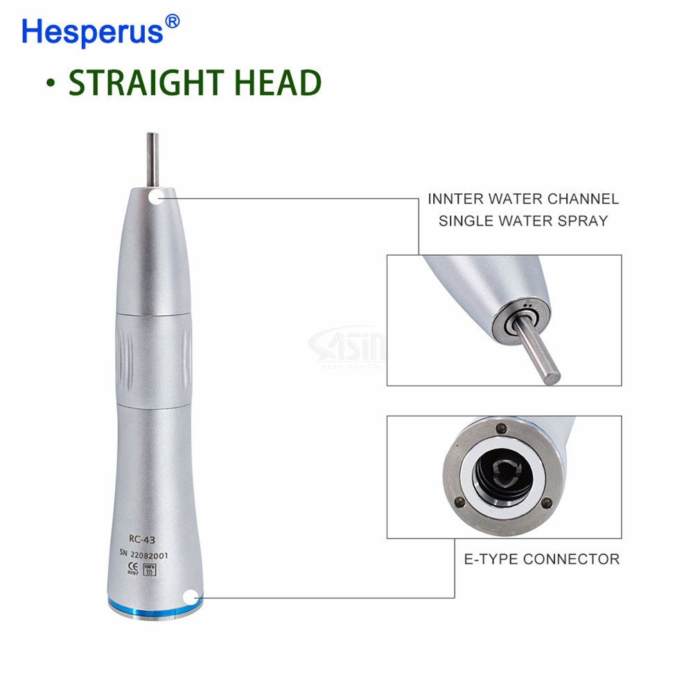 Dental Low Speed Turbine Internal Water Spray Dental Handpiece 2/4 Holes Air Motor/Contra Angle/Straight Handpiece