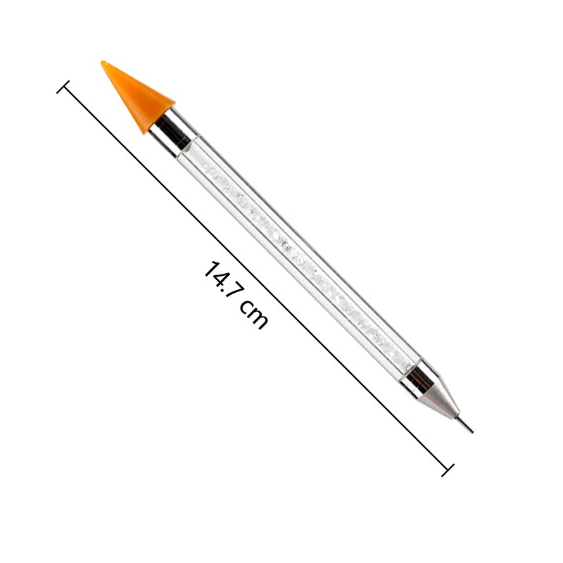 12 Colors Crystal Point Drill Pen for 5d Diamond Painting Embroidery Pen Wax and Needle Heads Diy Nail Art Practical Tool Pen