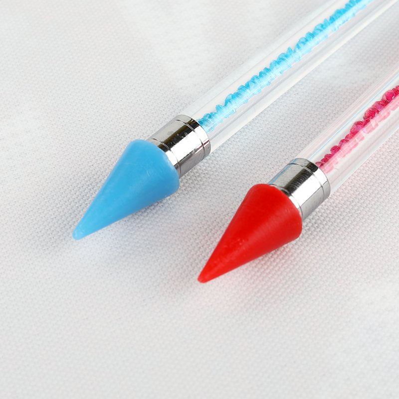12 Colors Crystal Point Drill Pen for 5d Diamond Painting Embroidery Pen Wax and Needle Heads Diy Nail Art Practical Tool Pen