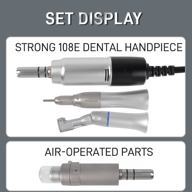 2025 35000rpm dental lab Dental Equipments 108e lowspeed curved straight cone dental handpiece