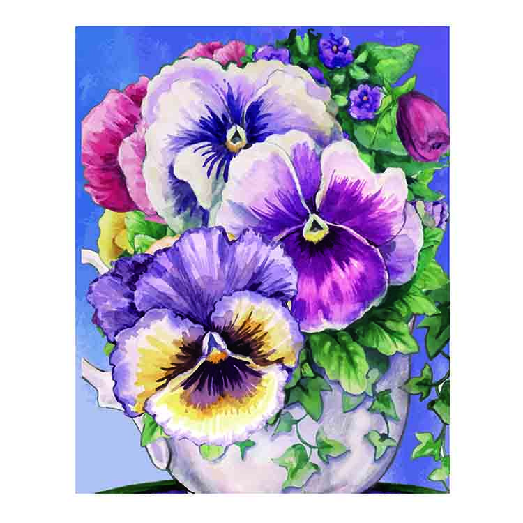 Chinese factory high quality DIY 5D diamond painting by numbers for adults paint by numbers