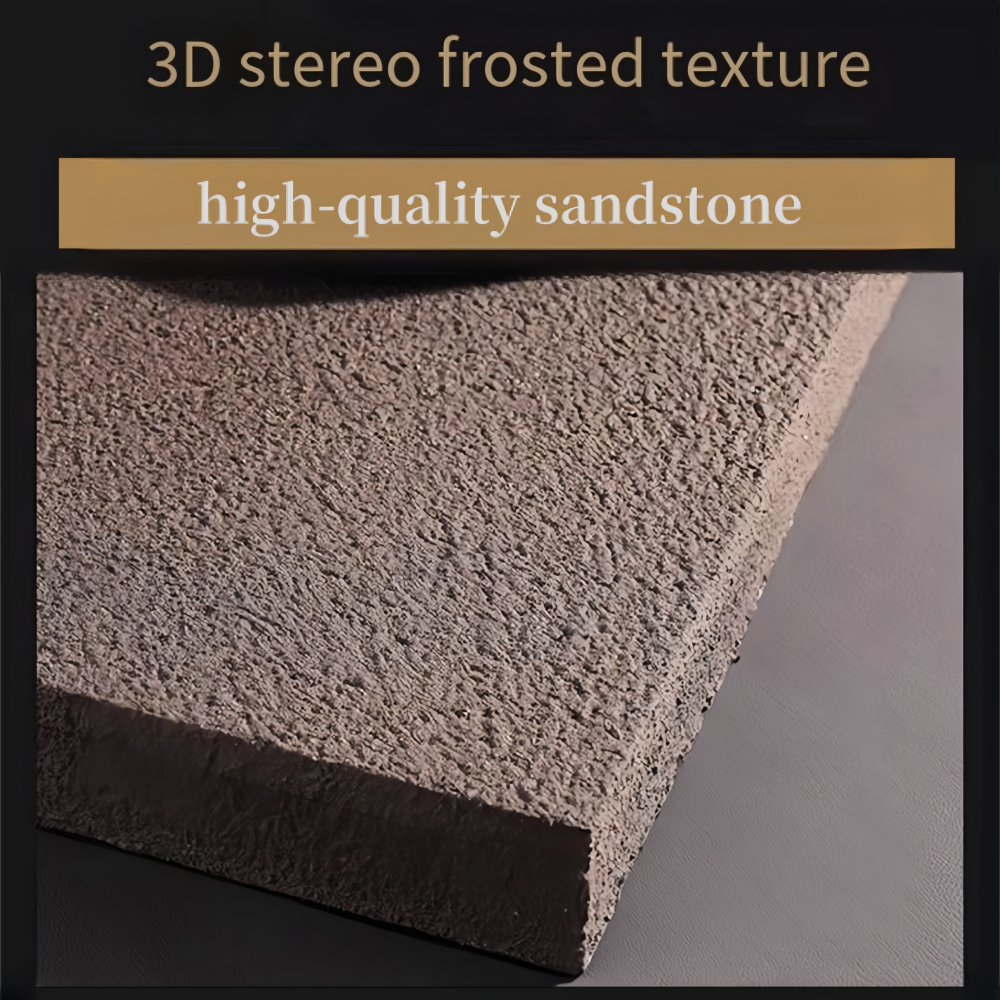 New Trend Nordic acrylic UV cutting sandstone surface decorative painting with led lights and vase decoration interior house