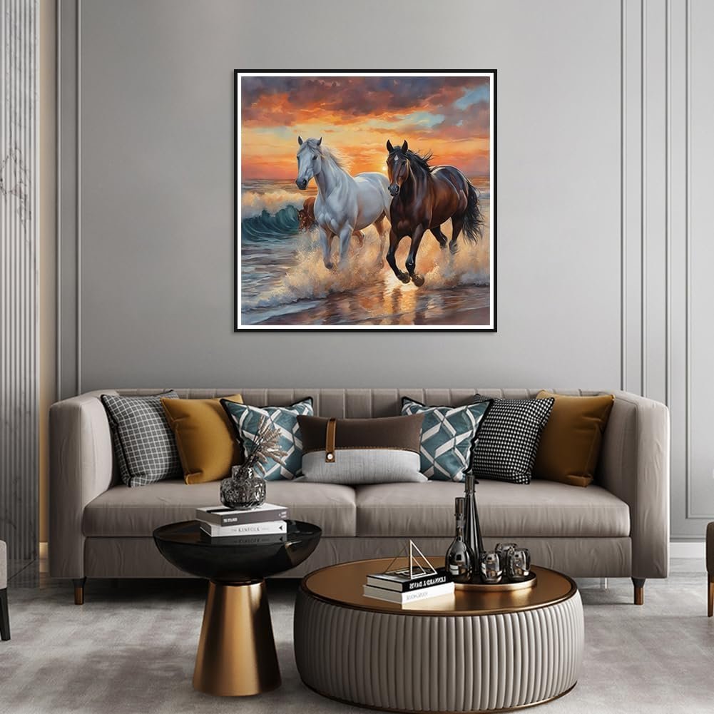 New Arrival diamond paintings horse Animals Design Artwork Full Round Square Drill 5d diamond painting kit Wall Decor