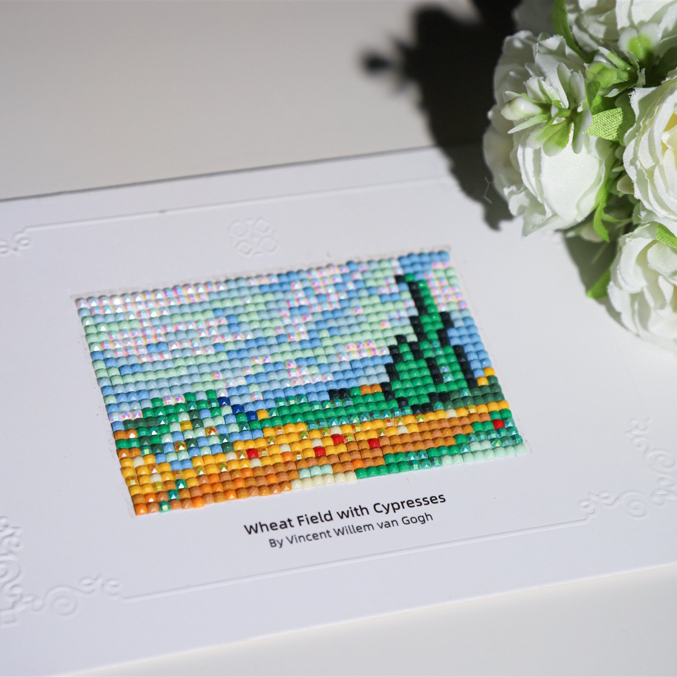 R-Mini01 12pcs World Famous Paintings Canvas Picture Wall Art Printing Custom Mini Diamond Painting Kit