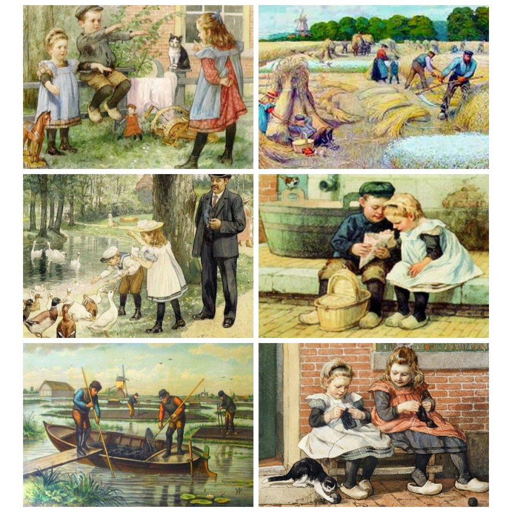 Meian Brand new Pastoral Diamond Painting Accessory diy custom size 5d crystal diamond painting Home Decoration