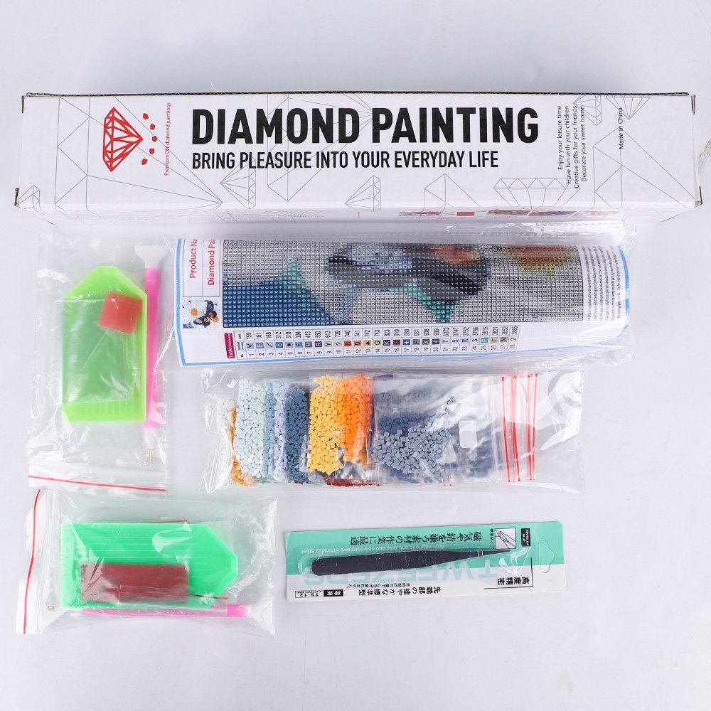 Meian Brand new Pastoral Diamond Painting Accessory diy custom size 5d crystal diamond painting Home Decoration