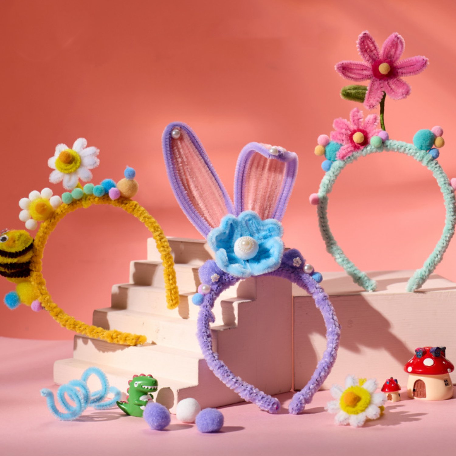 Kindergarten twist bar diy can be customized to produce children's headband diy kit
