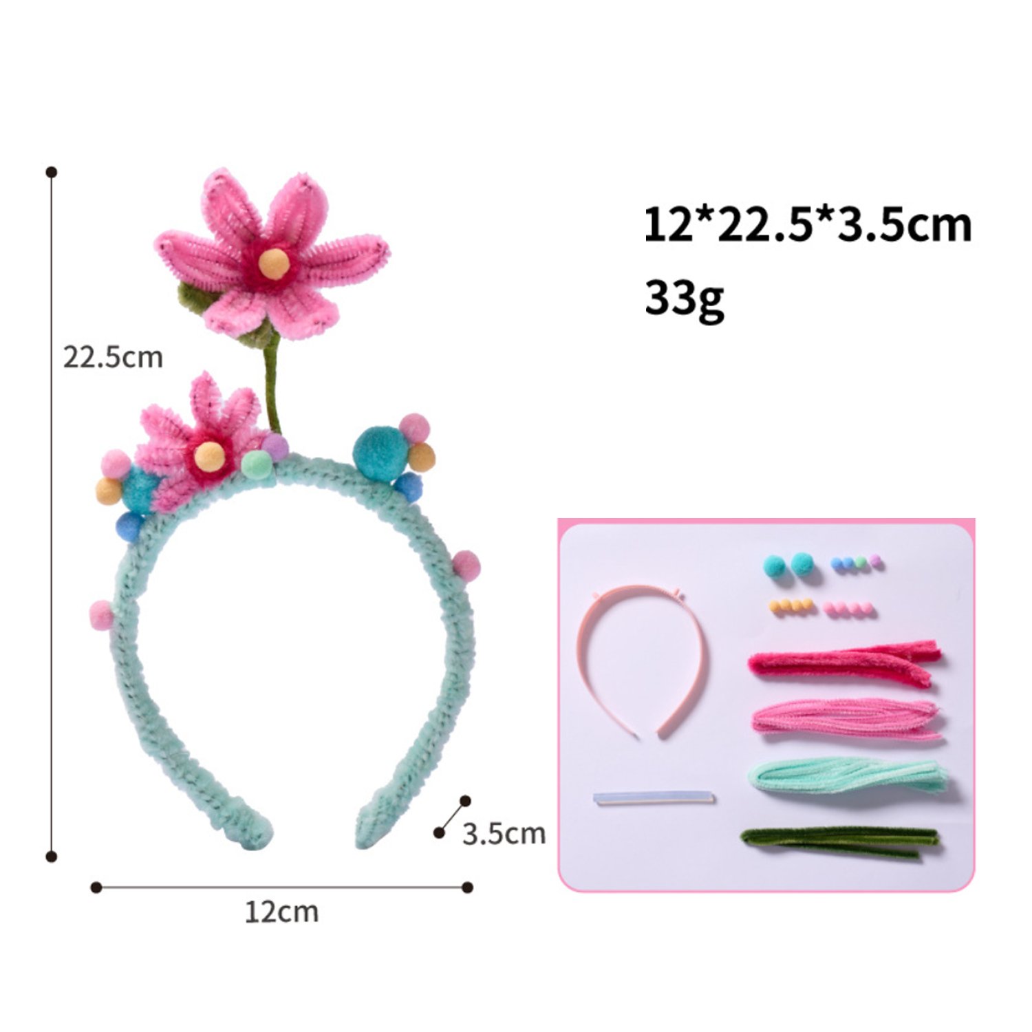 Kindergarten twist bar diy can be customized to produce children's headband diy kit