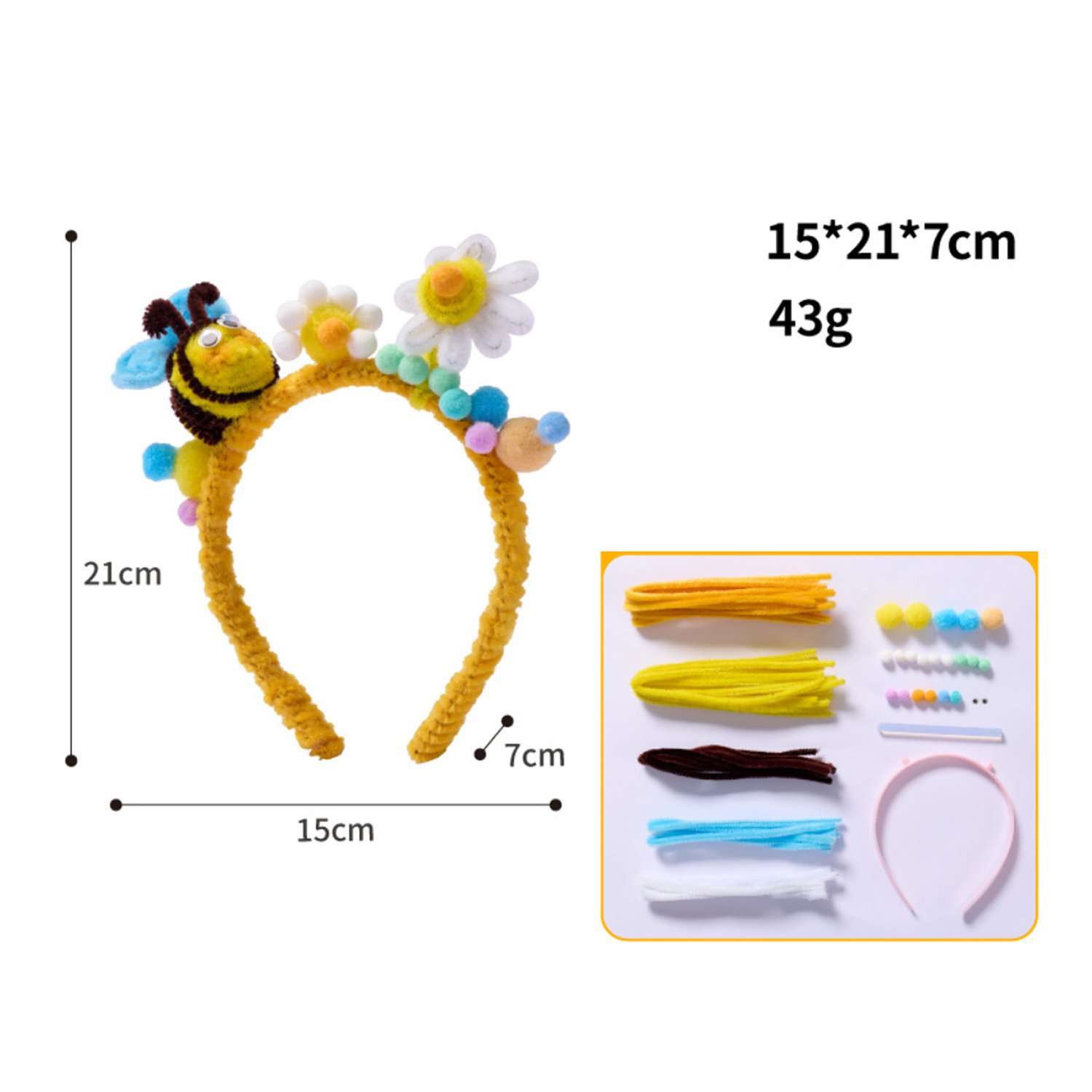 Kindergarten twist bar diy can be customized to produce children's headband diy kit