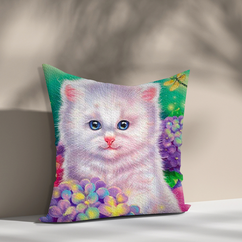 animal Styles Pillowcase cute cat Throw Cushion Pillow Cover Printing Cushion diamond painting Pillow Case