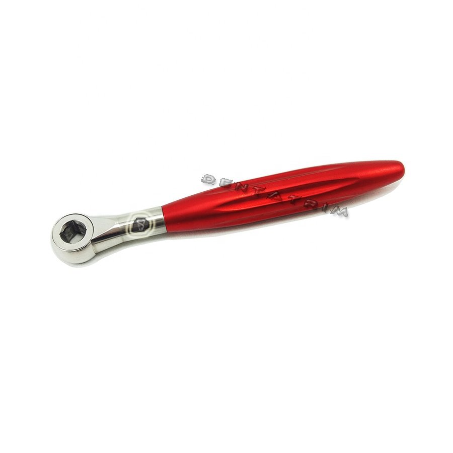 Wholesale Custom Logo 4mm Square Head Dental Implant Wrench Ratchet Beautiful Design Manual Steel Dentistry Instruments CE PK