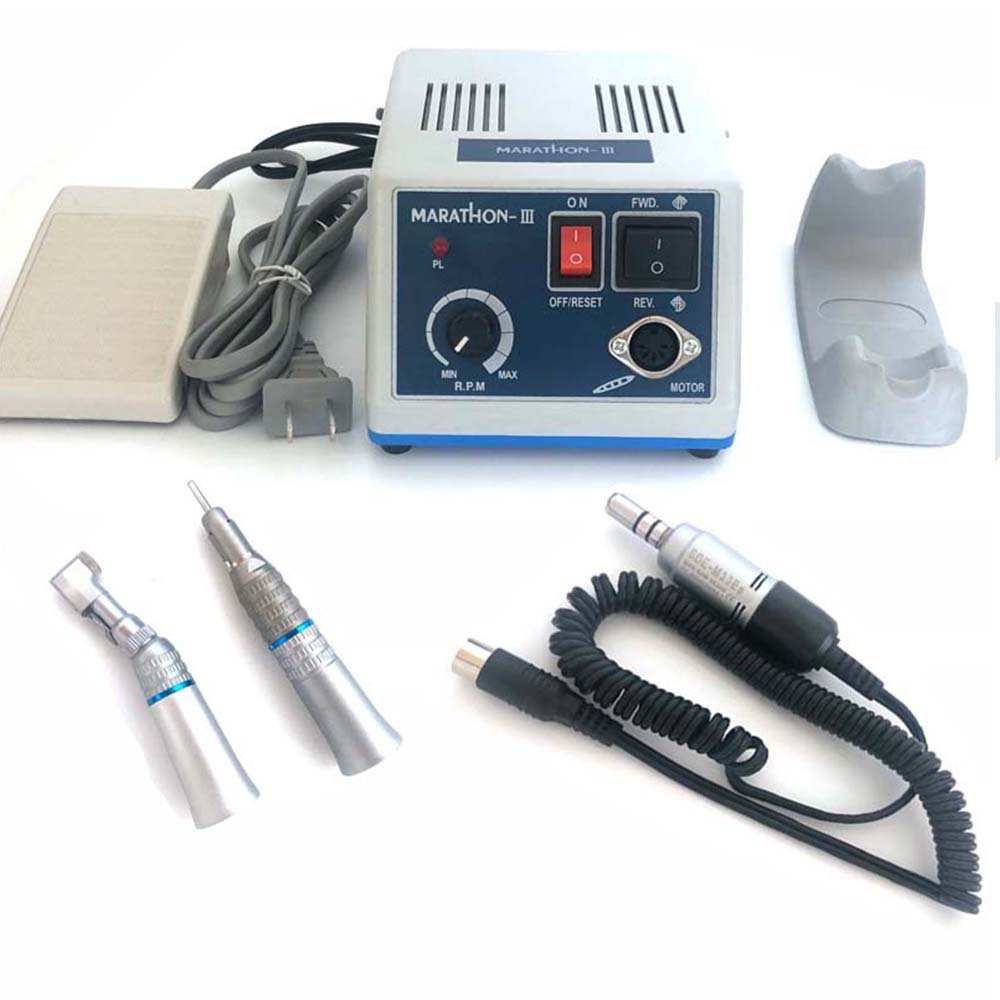 Economy Dental Laboratory Micro Motor Handpiece Set Strong Electric Low Speed Polishing Nail Drill Essential Dental Equipment
