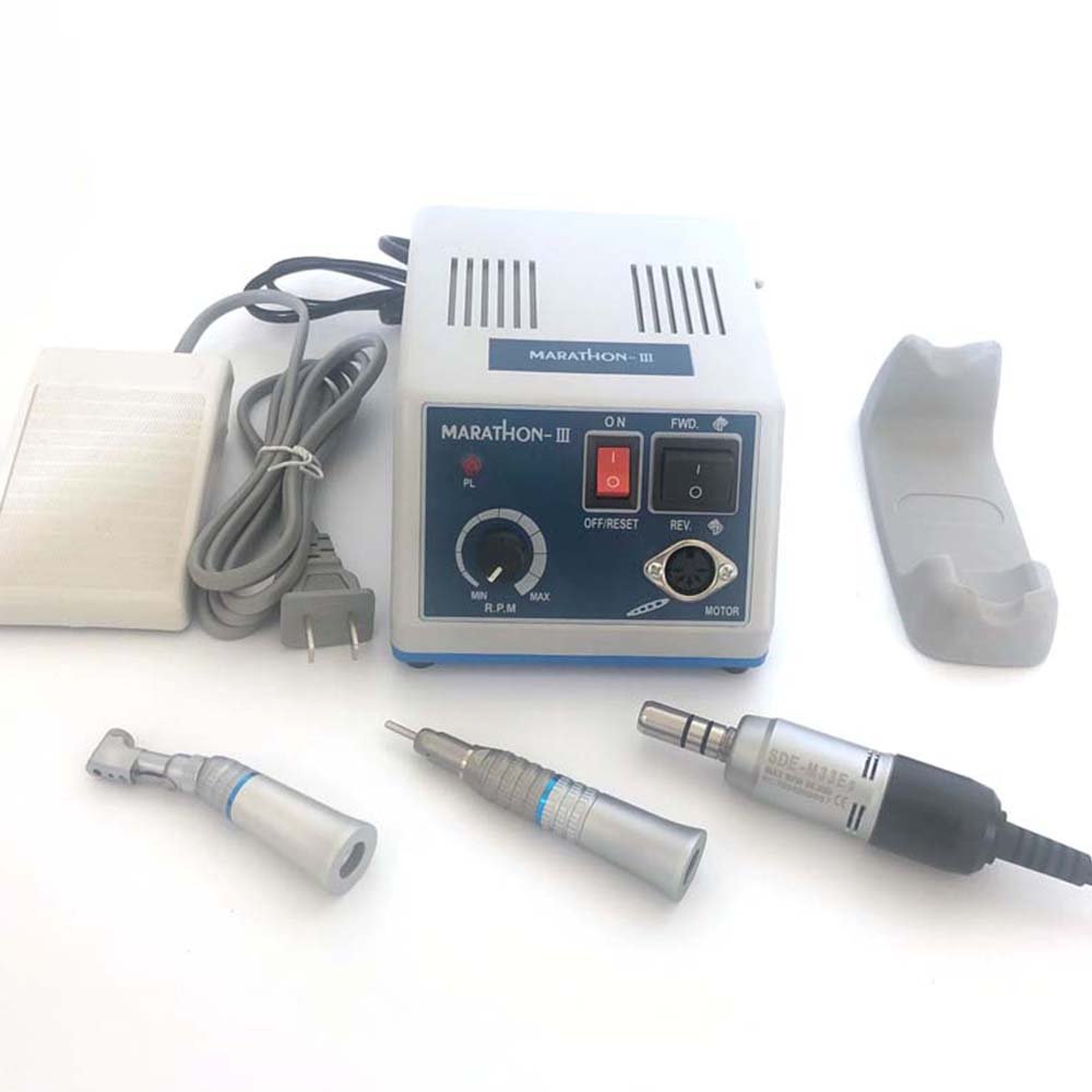 Economy Dental Laboratory Micro Motor Handpiece Set Strong Electric Low Speed Polishing Nail Drill Essential Dental Equipment