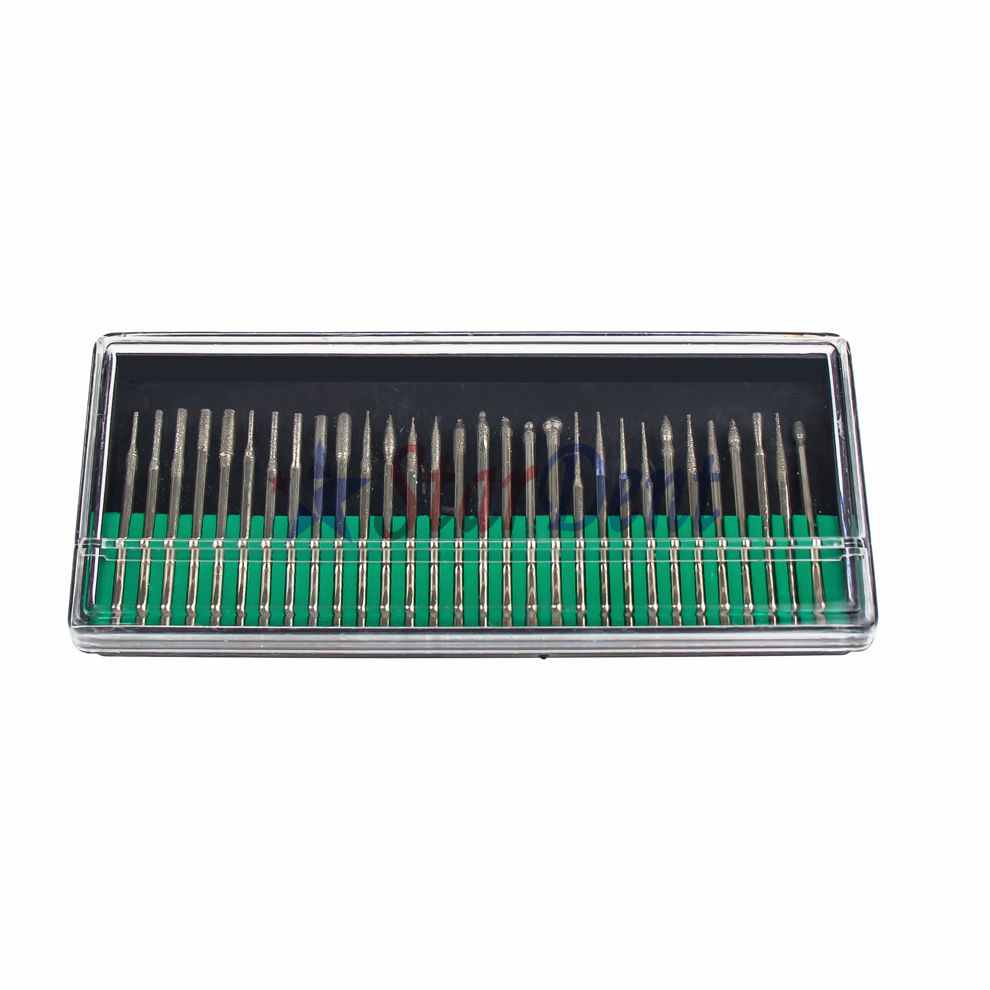Dental HP Diamond Bit Set D For Straight Handpieces Use Lab Machine Polishing Diamond Burs