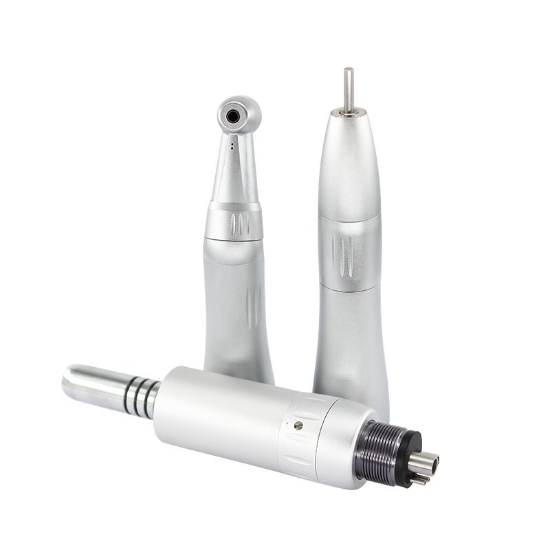 Dental Handpiece Kit Low Speed Straight Contra Angle Air Motor Handpiece Set Inner Water Spray