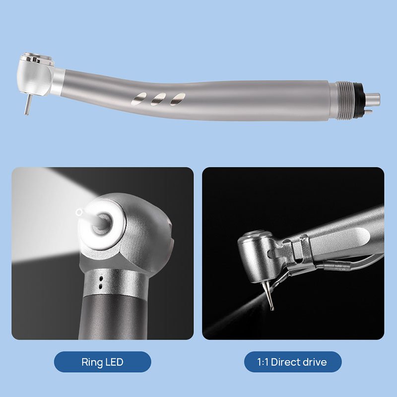 Dental 2PCS High Speed Handpiece and 1PCS Low Speed Handpiece Kit