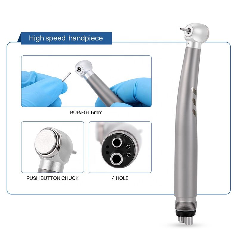 Dental 2PCS High Speed Handpiece and 1PCS Low Speed Handpiece Kit