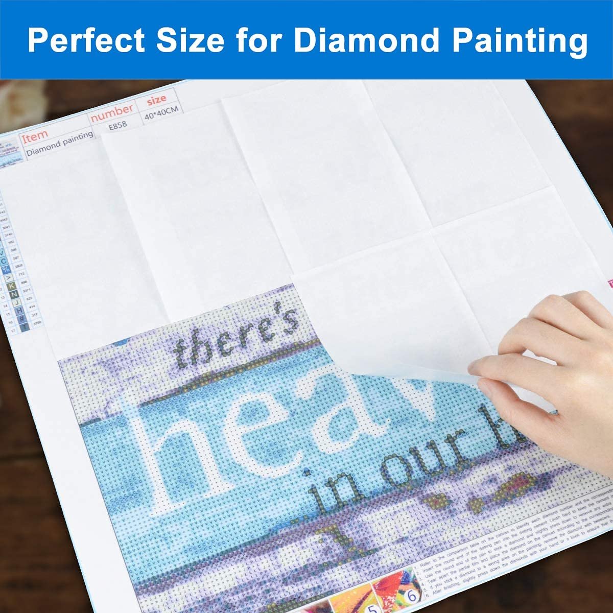 100 Sheets Waterproof Silicone Diamond Paintings Release Paper