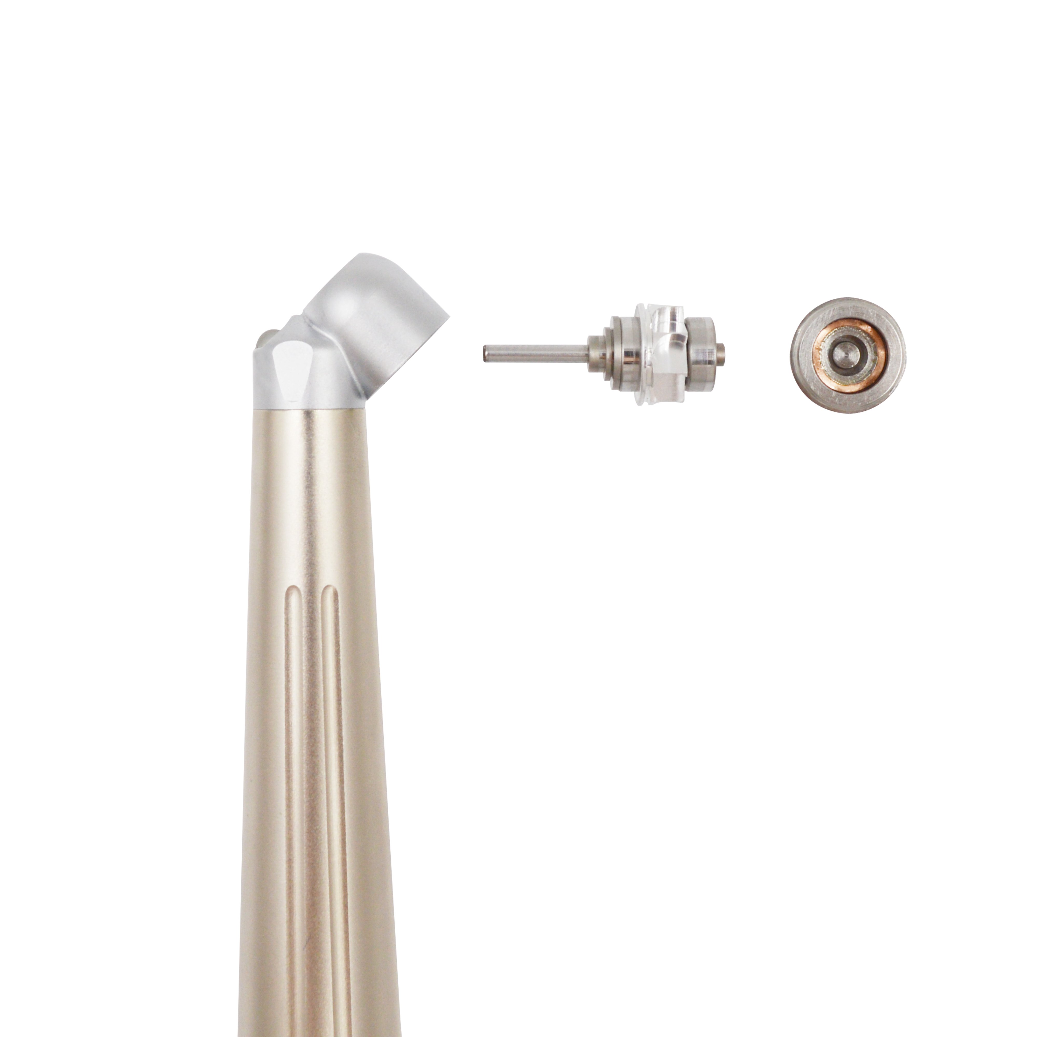 Kegon Ce Approved 45 Degree Dental Handpiece Metal Silver Turbine High Speed Handpiece Triple Water Spray 2 Holes/4 Holes CE ISO