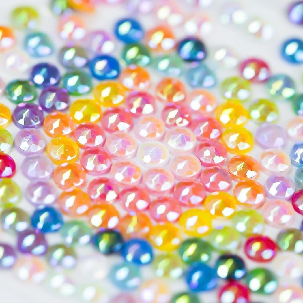 R-03 Custom AB Resinstones 2.8mm Mosaic Art Beads Sparkling Resin Stone Diamond Painting Round AB Drills